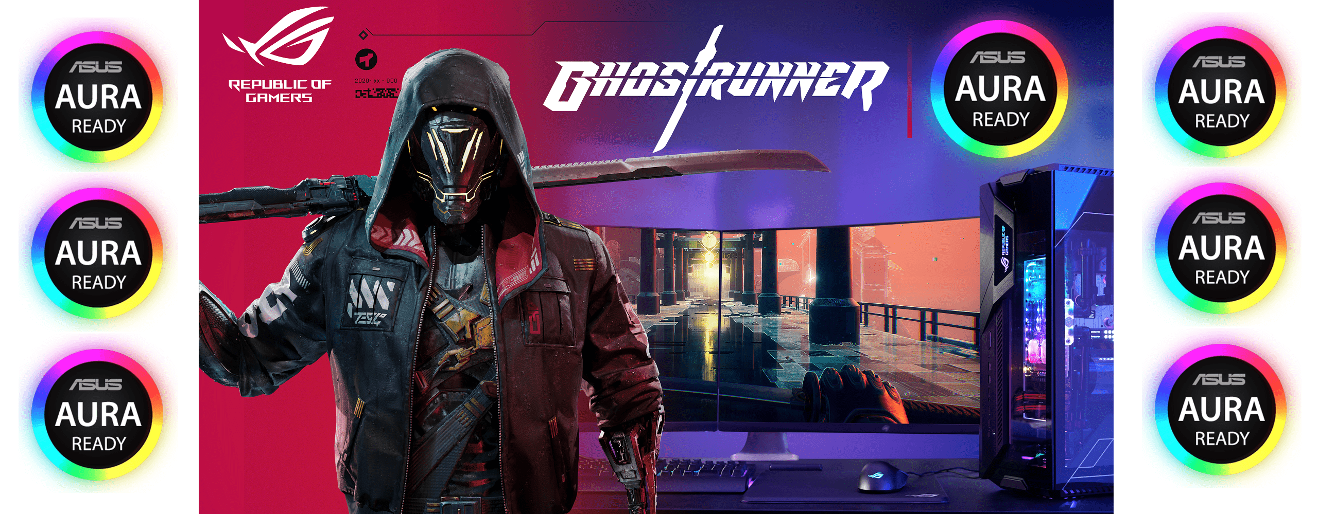 ASUS ROG X Ghostrunner Featuring AURA Ready